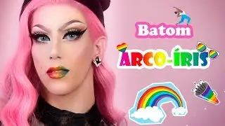 Batom de Arco-Íris PRIDE - Tutorial de Make | Luna Scarlett