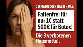 Die Sch&ouml;nheitsindustrie will nicht, dass du das wei&szlig;t: Faltenfrei in 4 Wochen f&uuml;r unter 20 Euro
