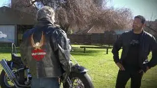 Walter Otano y su Harley Davidson Flathead 1200cc de 1948