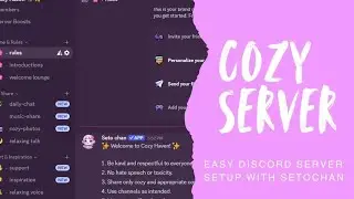 How to make Chill & Cozy Discord Server in two minutes using this AI bot!