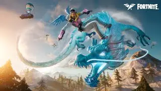 Fortnite Chloe Kim Icon Series Skin - All Cosmetics (Dragon Glider, Reactive Icy Style)