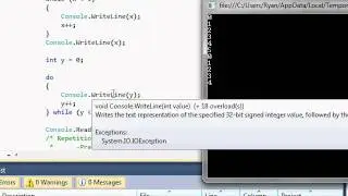 C# Tutorial 8 - Iteration