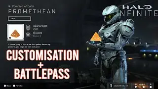 Halo Infinite Armour Customisation and Battlepass! Xbox Series X (No Commentary)