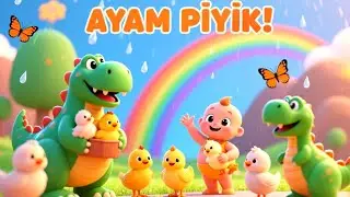 Anak Ayam Piyik &ndash; Lagu Anak Hewan | Baby & Green Dino | FAAZKIDS