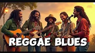 Deep Reggae Blues Guitar 🎸🎶 Emotional Chill Mix for Relaxation & Sleep 💚💛❤