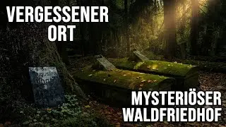 Geheimnissvoller Friedhof im Wald. Greiz Wald der Ruinen