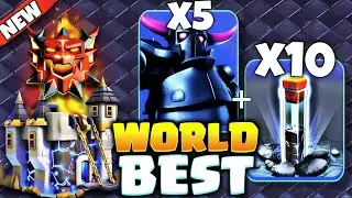 TH18 'WORLD BEST' Army! PEKKA + TOTEM SPELLS Attack Strategy In ( Clash of Clans )