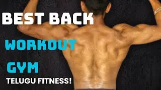 BEST Back & Lats Workout in Gym | Full Growth Guide | Telugu 💪