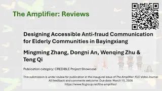 Designing Accessible Anti fraud Communication for Elderly Communities (Version under review)