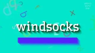 WINDSOCKS - HOW TO PRONOUNCE WINDSOCKS?