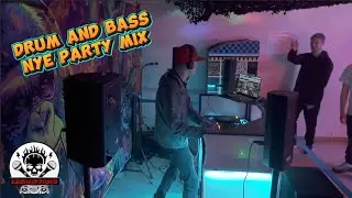 Kamatix Drum and Bass set at homemade studios NYE party