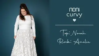 Brauttop I Curvy Langarm-Top Novah & Amelie-Brautrock | noni Brautmode