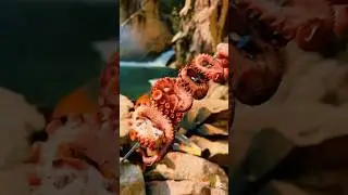 Grilled spider squid with spices #cooking #seafood #outdoorcooking #deliciousfood