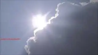 Cloud moving away from sun - Beautiful scene