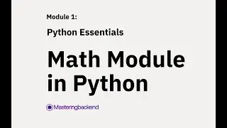 Math Module in Python
