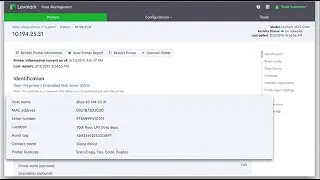 Lexmark Cloud Services&mdash;Viewing printer information