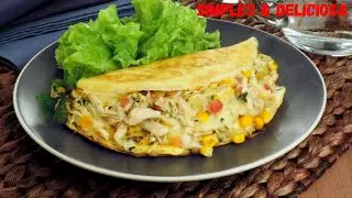 Crepioca + Frango Desfiado | Simples e Prático (Passo a Passo)