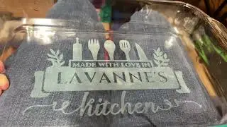 GREAT Christmas Gift! DIY Etched Casserole Dish - Personalized!