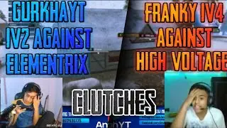 GURKHAYT 1V2 AGAINST ELEMENTRIX || FRANKY 1V4 AGAINST HIGH VOLTAGE || PUBGM NEPAL - GAURABYT ||