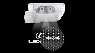 The door logo lights are compatible with Lexus