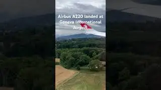 Airbus A220 landed at Geneva International Airport. #swiss #airbus #a220 #geneva #switzerland
