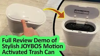 Motion Activated |Touchless Trash Can for Your Kitchen of Baby Room - JOYBOS Bathroom Trash Can