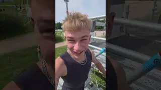 Start vom Macherfestival 2025 erstmal irgendwo runter jumpen #crazy #funny #wildleben