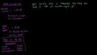 Calculating State Income Tax 2.2 Notes Part 1