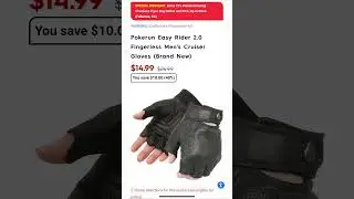Motorhelmets Store Sale Pokerun Deuce 2.0 and Easy Rider 2.0 Fingerless Men's Cruiser Gloves #shorts