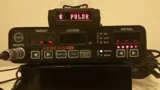Whistler XTR 558 Radar Detector Performance Against Decatur Genesis I Radar Unit K-Band