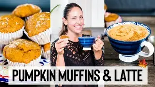 PUMPKIN SPICE MUFFINS AND PUMPKIN SPICE LATTE 🍁 Incredible & Delicious Fall Vegan Recipes