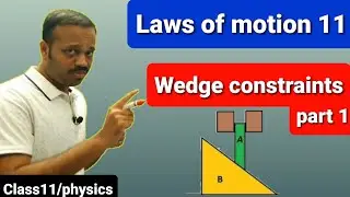 Laws of motion 11: wedge constraints part 01 Class 11