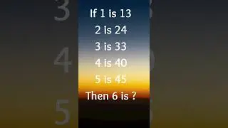 Simplest number logic. #numberlogic #youtubeshorts #math #genius #logic #brainteaser #puzzle #trick