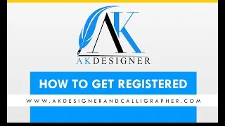 How to get Registered | Improve your Handwriting Skills | AK Designer and Calligrapher