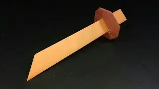 Paper Sword Without Glue or Tape|Easy Paper Crafts Without Glue|Paper Things Without Glue|PaperCraft