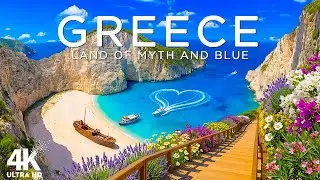 Greece 4K Drone Footage | Santorini and Mykonos Blue Domes, White Coastlines & Crystal Seas UHD