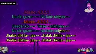 Jhalak Dikhhla Jaa | Karaoke (Scale Changed – Half Note) | For Practice Only