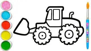 How To Draw Crane Drawing | JCB Crane Drawing For Kids | Toy Crane Drawing Easy