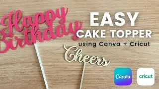Создаём потрясающую фигурку на торт с помощью Canva и Cricut