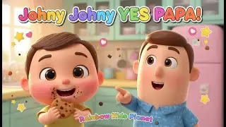 Джонни Джонни, да, папа 🍪 | Милый 3D-мультяшный стишок для детей | Забавные детские песенки | @Ra...