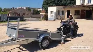 Remorque porte moto AF254 SE en Harley Davidson