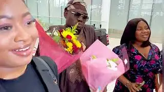 Drama in Toronto airport as fans welcome Segun Johnson in a grand and traditional way in CANADA