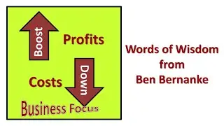 Words of wisdom from Ben Bernanke