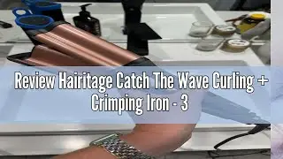 Review Hairitage Catch The Wave Curling + Crimping Iron - 3 Barrel Ceramic Tourmaline Pink Curler +