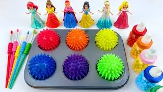 Oddly Satisfying Video l Making DIY Crazyy 6 Square Lolipops Stick Labubu SPRUNKI Paints Mixing ASMR