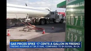 Fresno gas prices spike ahead of tariffs