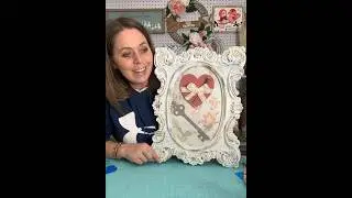 Make a new frame look old.  Dixie Belle Crackle Effect