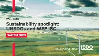 Вебинар ESG: В центре внимания &mdash; устойчивое развитие: цели ООН в области устойчивого развития и ВЭФ IBC