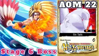 AOM 22 (Stage 6) Giant Boss CLEAR with Kinkaku | Naruto X Boruto Ninja Voltage