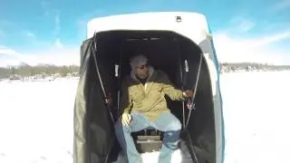 Pop Up Rod Holder for portable ice shelters!